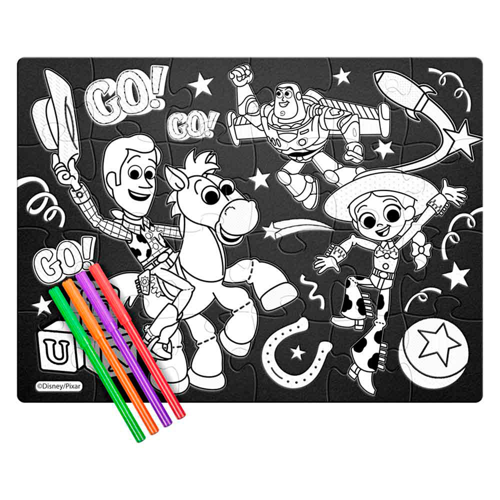 Rompecabezas Toy Story 5 Aterciopelado para Colorear 24 Piezas JCA-505 ...