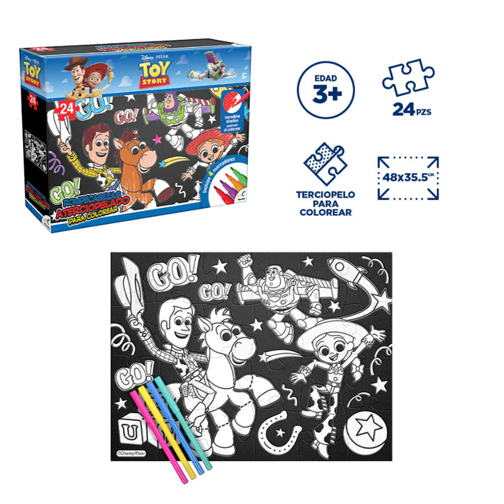 Rompecabezas Toy Story 5 Aterciopelado para Colorear 24 Piezas JCA-505 ...