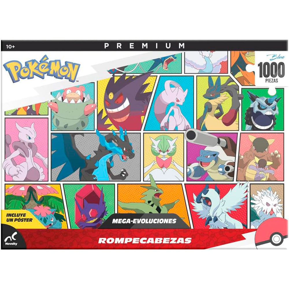 Rompecabezas Premium Pokémon Mega Evoluciones – 1000 Piezas JCA-5031