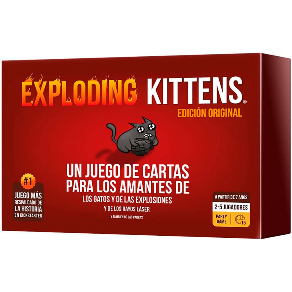 Exploding Kittens Edición Original – Juego de Cartas en Español JCA-4813