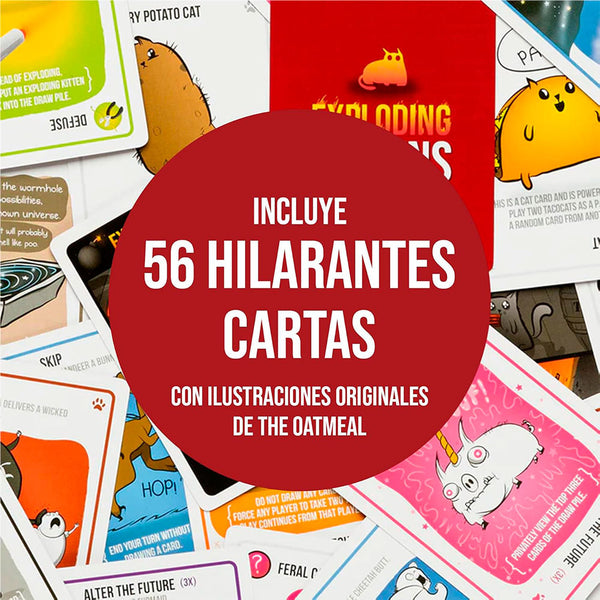 Exploding Kittens Edición Original – Juego de Cartas en Español JCA-4813
