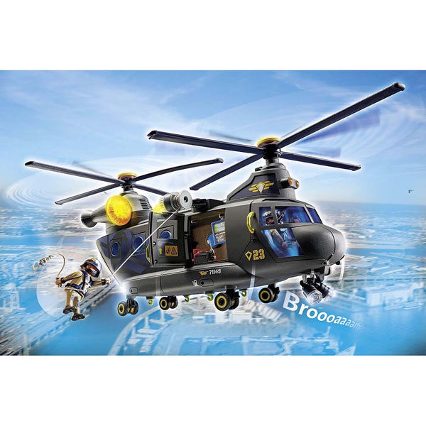 Playmobil 71149 Helicóptero Banana Unidad Táctica de Rescate