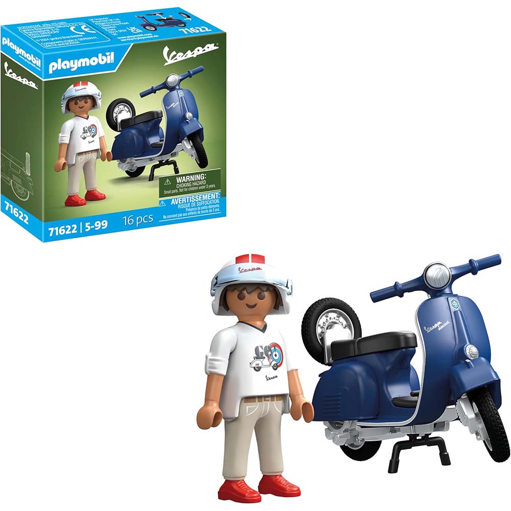Playmobil 71622 Vespa 150 Sprint Veloce '69 Azul, vehículos y sets playmobil