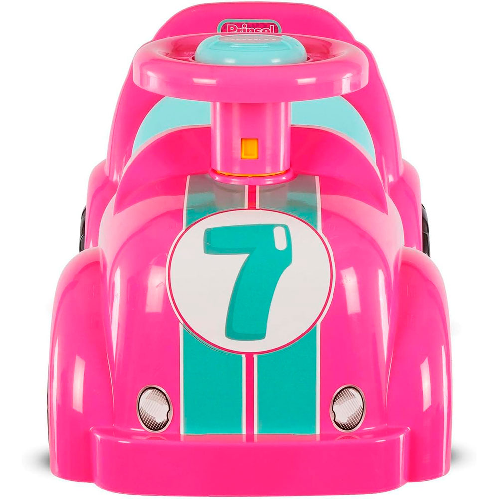 Prinsel Turbo Girl: Montable Correpasillos Infantil Rosa con Volante y Claxon - Edad 1+