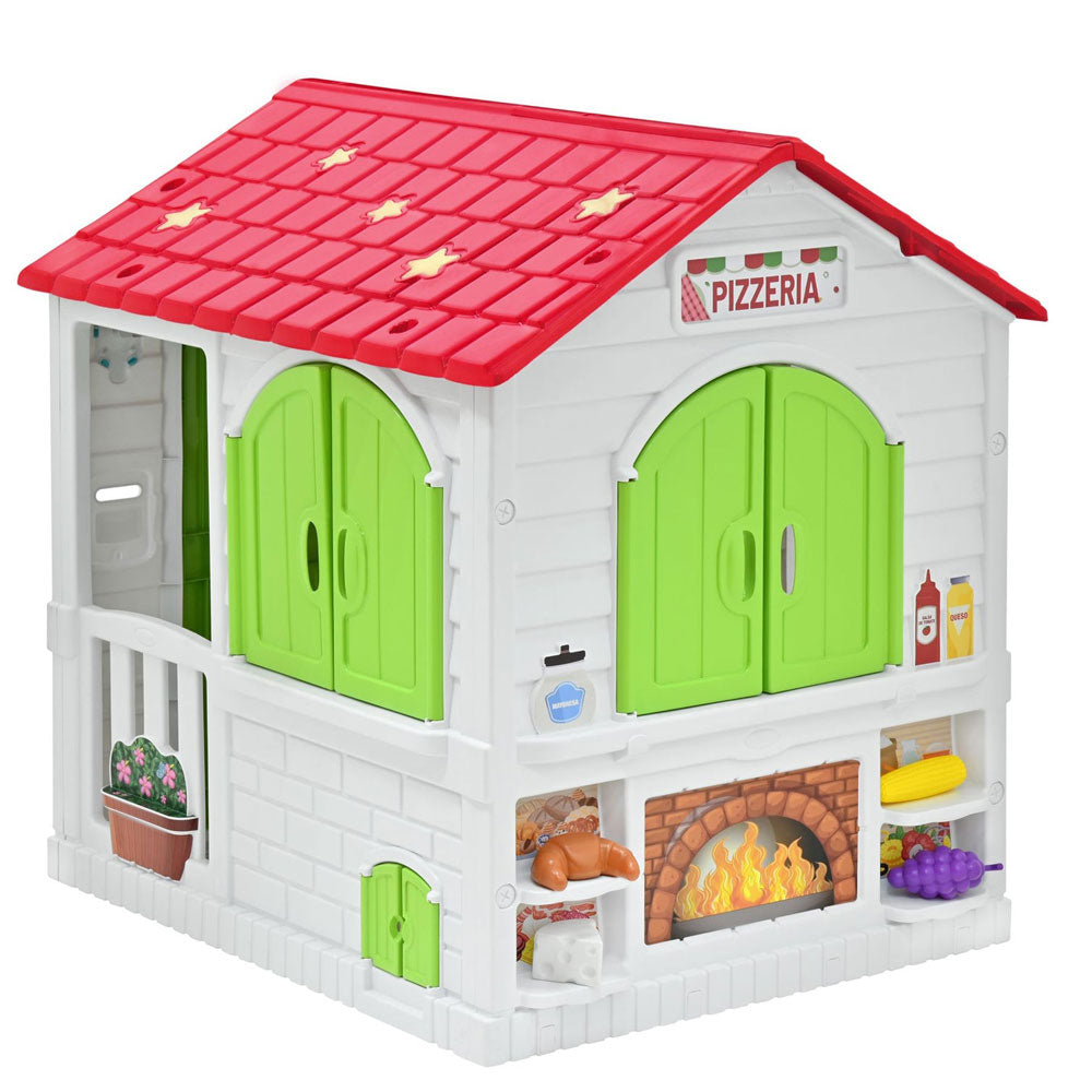 PlayHouse 2 en 1 Prinsel Casita Infantil con Pizzería Modelo 4080: Casitas infantiles