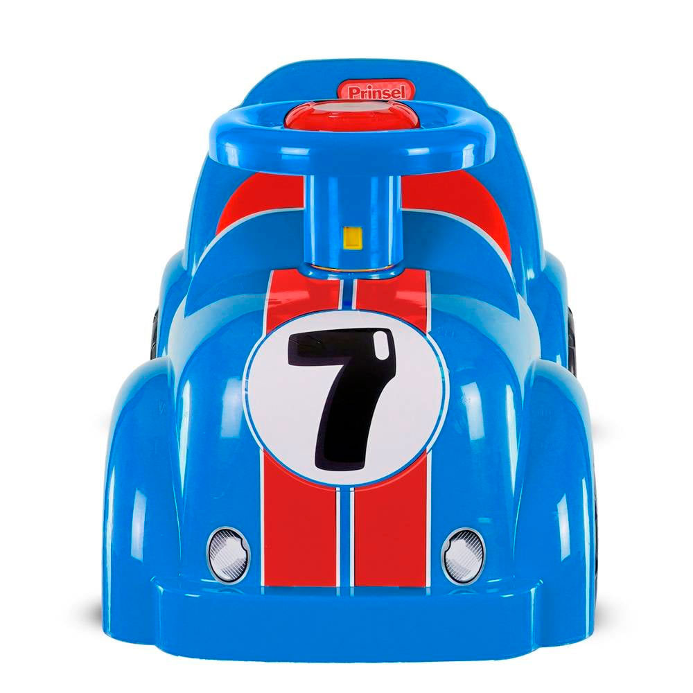 Prinsel Turbo Boy: Montable Correpasillos Infantil Azul con Volante y Claxon - Edad 1+