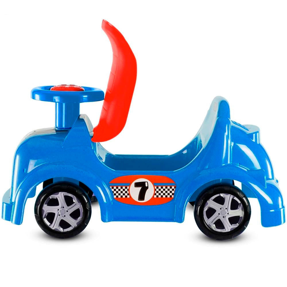 Prinsel Turbo Boy: Montable Correpasillos Infantil Azul con Volante y Claxon - Edad 1+