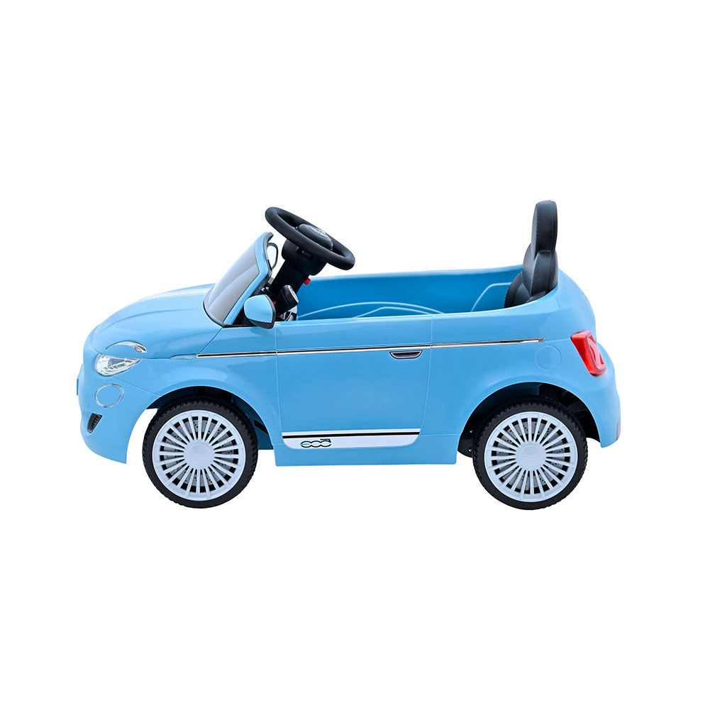 Prinsel Fiat 500: Montable Eléctrico Infantil Azul de 6V con Control Remoto - Edad 2+