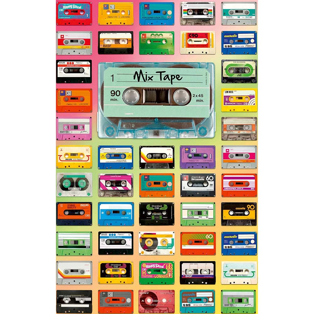 Ravensburger 12962 Rompecabeza 200 Piezas Mix Tape, rompecabezas