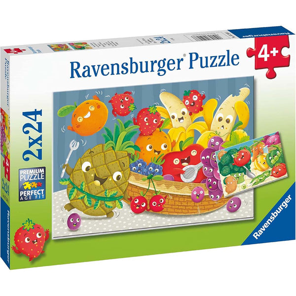 Ravensburger 5248 Rompecabezas 2 x 24 Piezas para niños Frutas Divertidas
