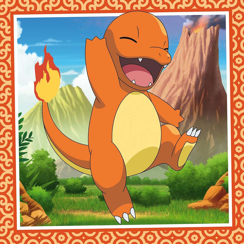 Ravensburger 5586 Rompecabezas 3 x 49 piezas para niños Bulbasaur, Squirtle y Charmander, rompecabezas