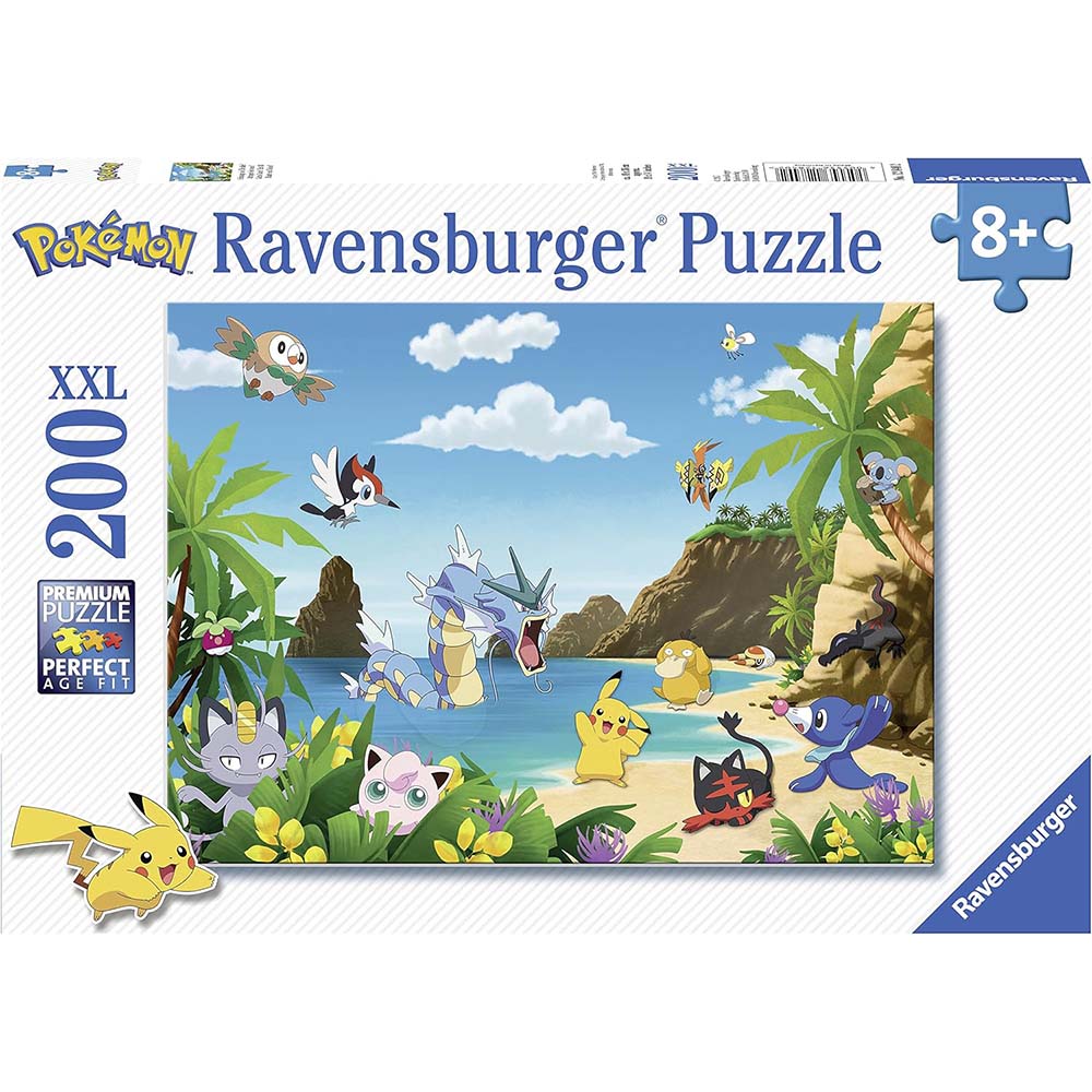 Ravensburger 12840 Rompecabezas 200 piezas XXL Pokémon, rompecabezas