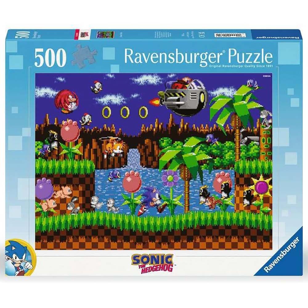 Ravensburger 12001135 Rompecabezas 500 piezas Sonic, rompecabezas