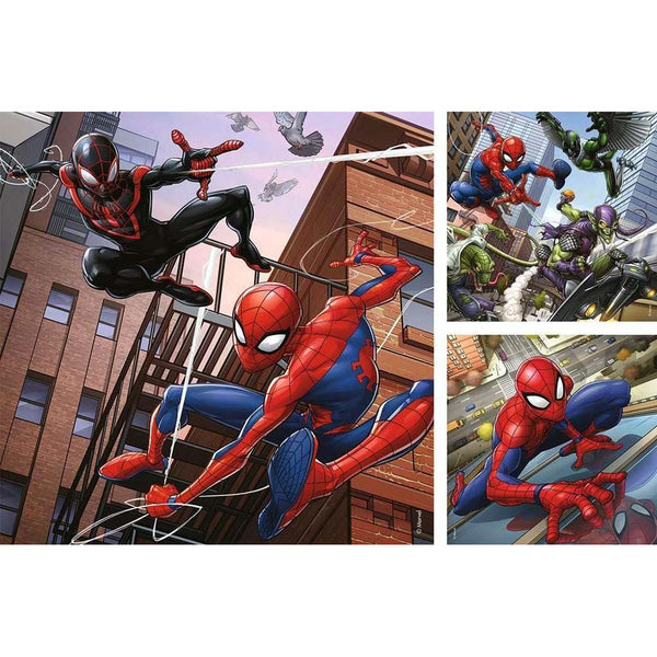 Ravensburger 08025 - Puzzle Infantil 3 x 49 pz Spider-Man en acción