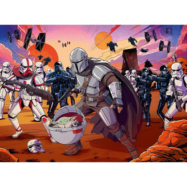 Ravensburger 13278 Star Wars The Mandalorian: Face Off - Rompecabezas XXL de 200 Piezas