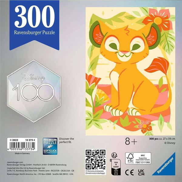 Ravensburger Simba Rey León Disney 100 Rompecabezas 300 Piezas