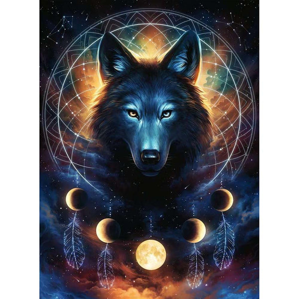 Ravensburger Rompecabezas Lobo Astral Fosforescente 500 Piezas