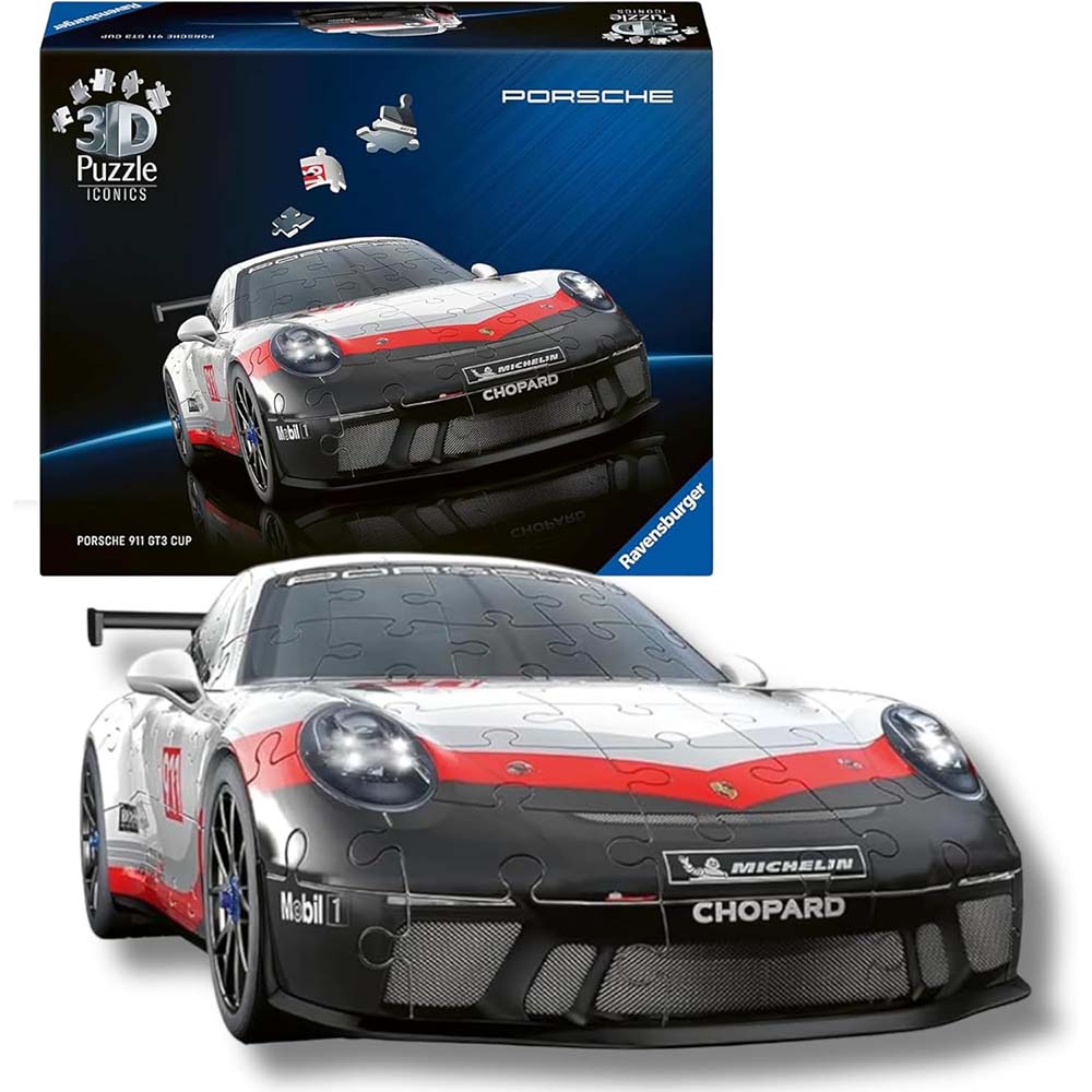 Ravensburger 3D Puzzle Porsche 911 GT3 Cup 108 Piezas