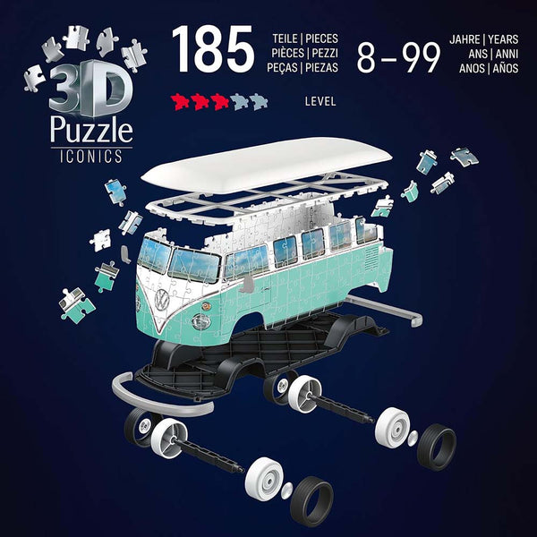 Ravensburger 3D Puzzle Volkswagen T1 Iconics 162 Piezas