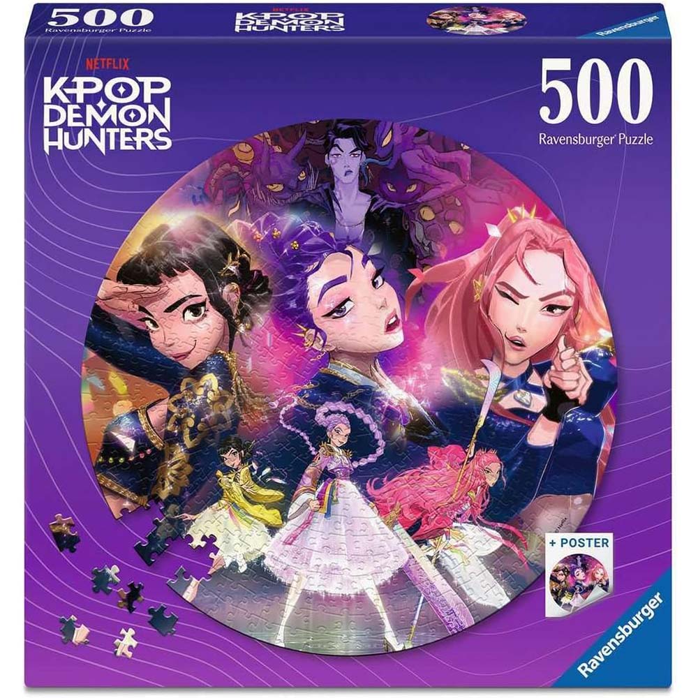 Ravensburger Rompecabezas Redondo – 500 Piezas con Collage de Series 12002052