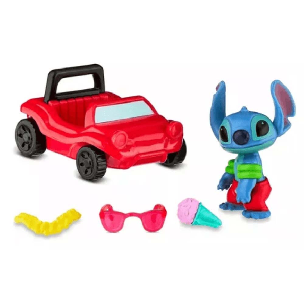 Disney Stitch Surf & Sun Playset – Set de 5 Piezas, figuras de acción