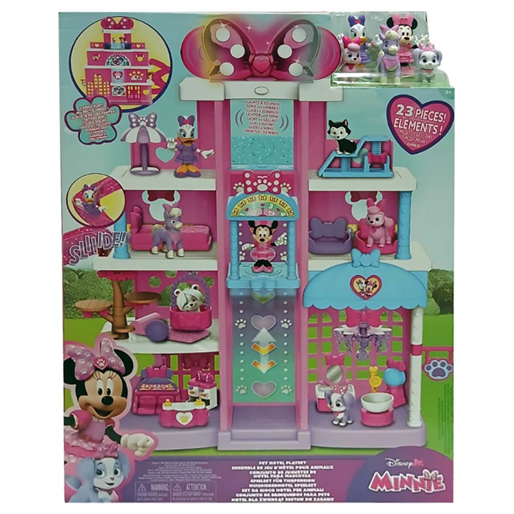 Disney Jr. Minnie Mouse Pet Hotel Playset 88329, sets de juego