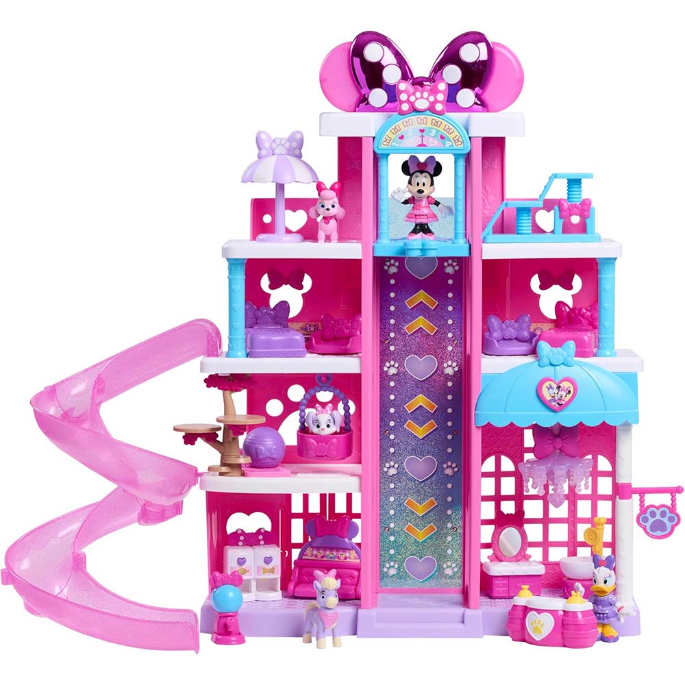Disney Jr. Minnie Mouse Pet Hotel Playset 88329, sets de juego