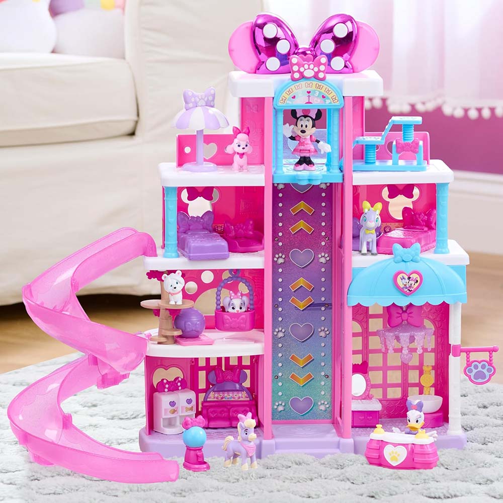 Disney Jr. Minnie Mouse Pet Hotel Playset 88329, sets de juego