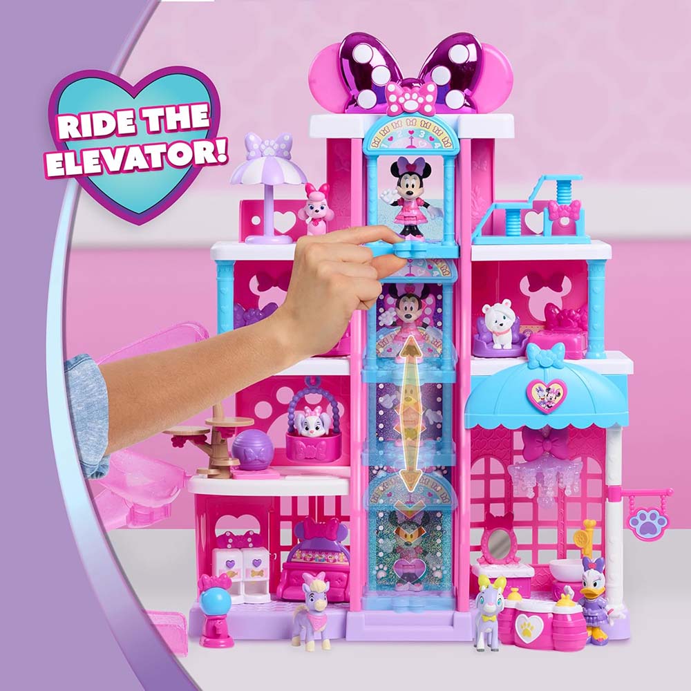 Disney Jr. Minnie Mouse Pet Hotel Playset 88329, sets de juego