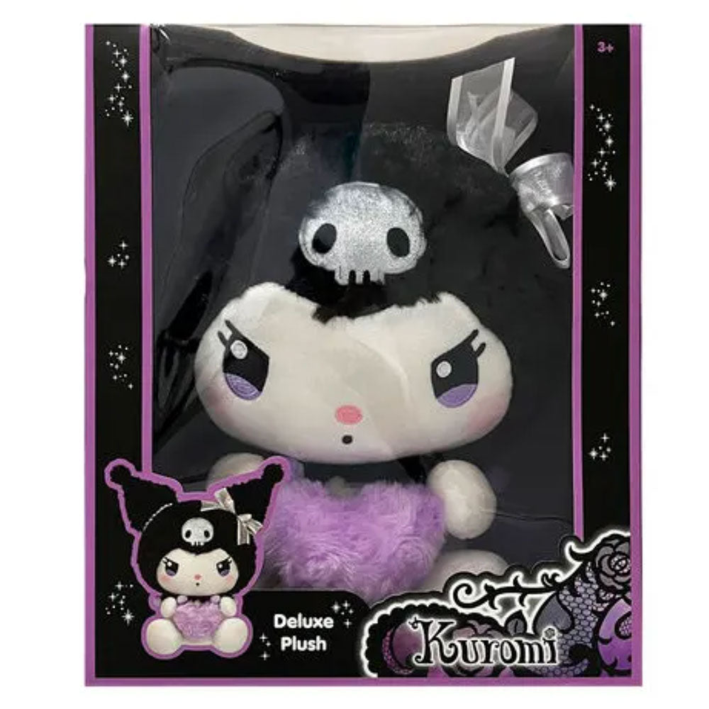 Peluche Kuromi Premium de 20 cm, de Hello Kitty y sus amigos Peluche Kuromi Premium de 20 cm, de Hello Kitty y sus amigos