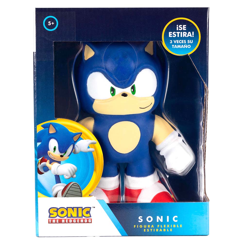 Figura Sonic Flexible Estirable 10" 179988, figuras de acción