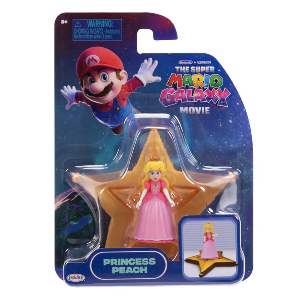 Jakks Pacific The Super Mario Galaxy Movie 1.5 Pulg Princess Peach 065-00001