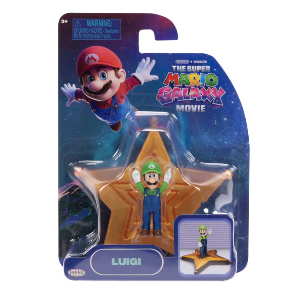 Jakks Pacific The Super Mario Galaxy Movie 1.5 Pulg Luigi 065-00001