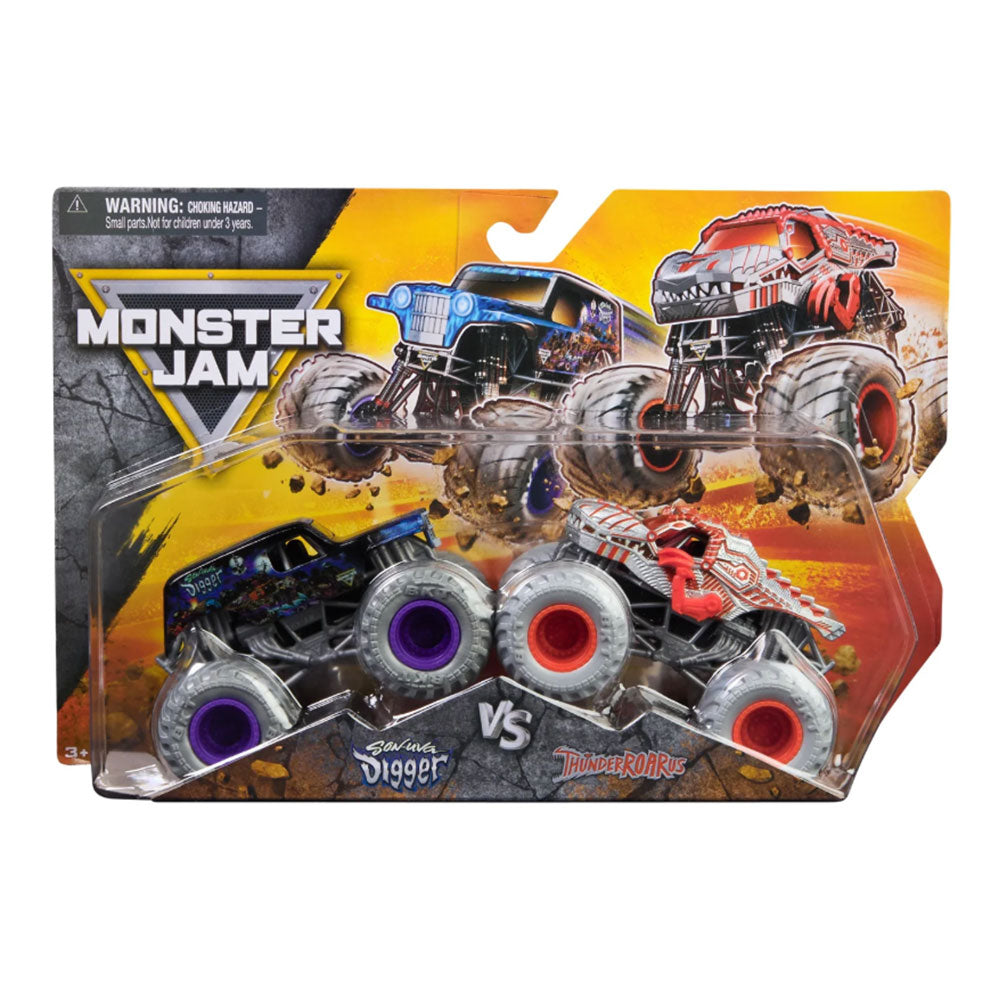 Monster Jam 1:64 Son-Uva Digger vs ThunderROARus 6064128