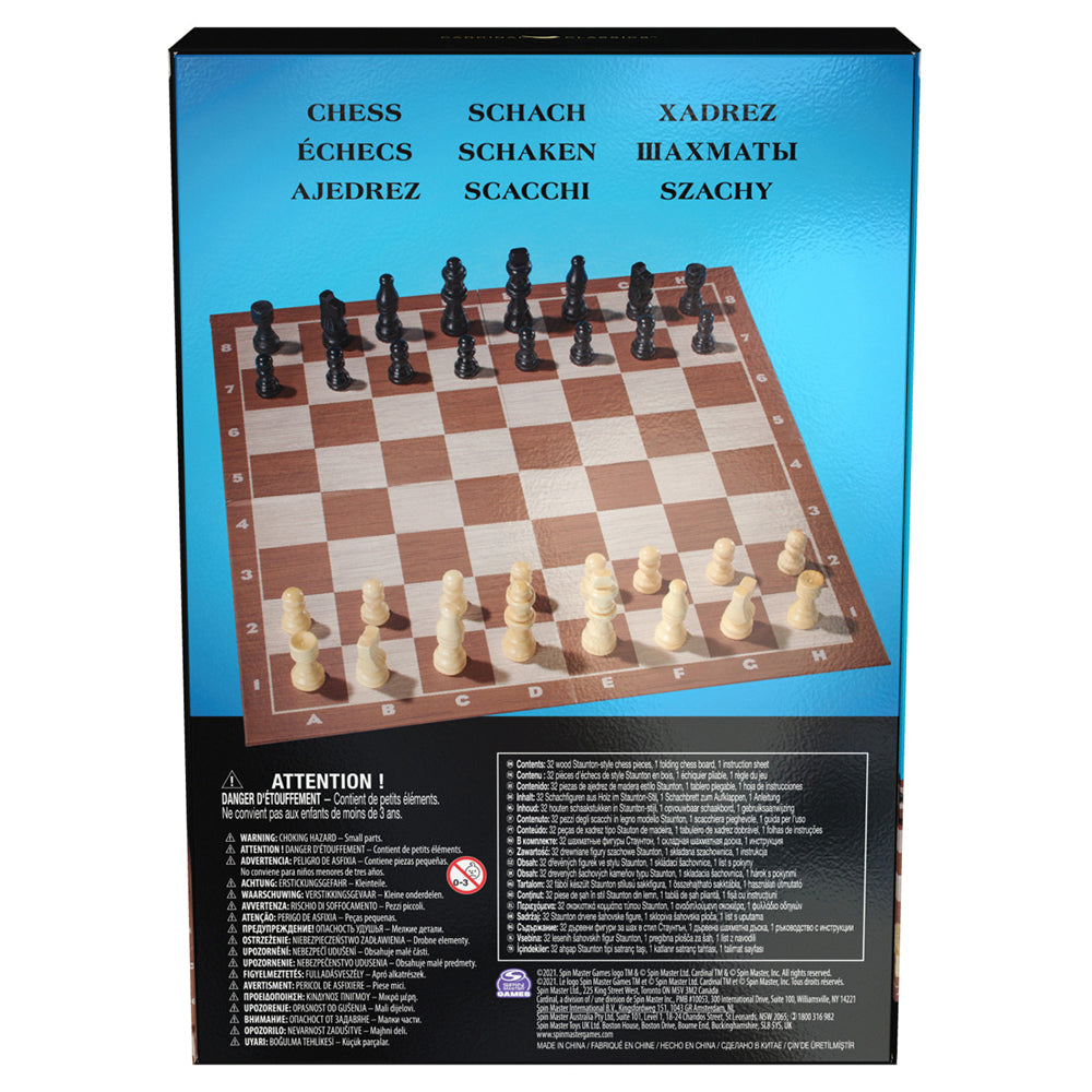 Juego Cardinal Classics Ajedrez de Madera 6065339: Juego de mesa - Edad 6+