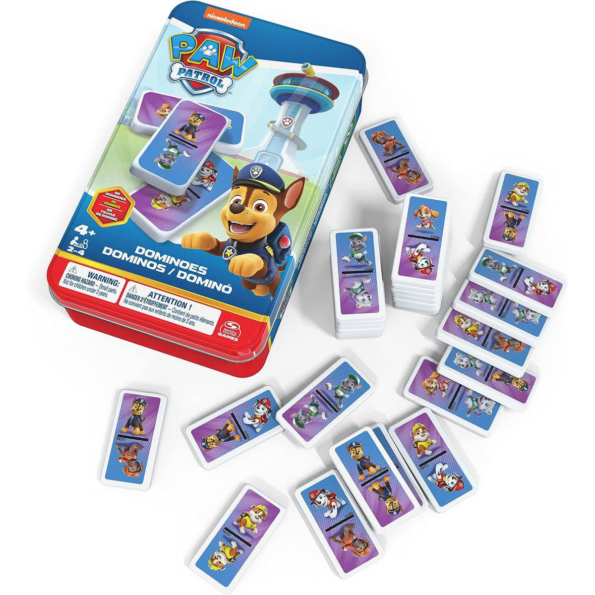 Spin Master Domino de 6 Paw Patrol 6067468: Juego de mesa