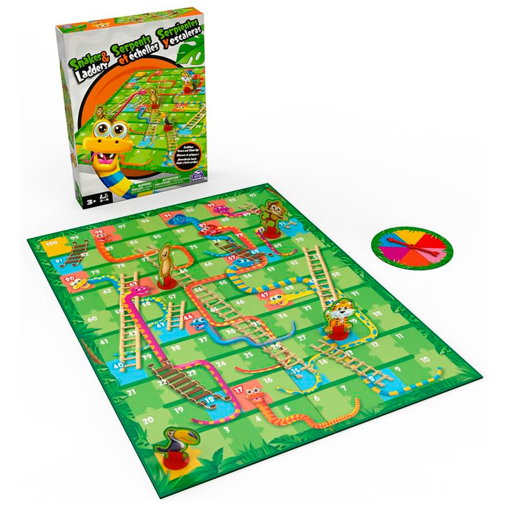 Spin Master Juego Serpientes y Escaleras 6067995: Juego de mesa - Edad 3+