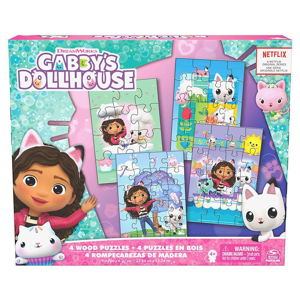 Spin Master Rompecabezas Gabby's Dollhouse 4 Pack 6067990 - Edad 4+