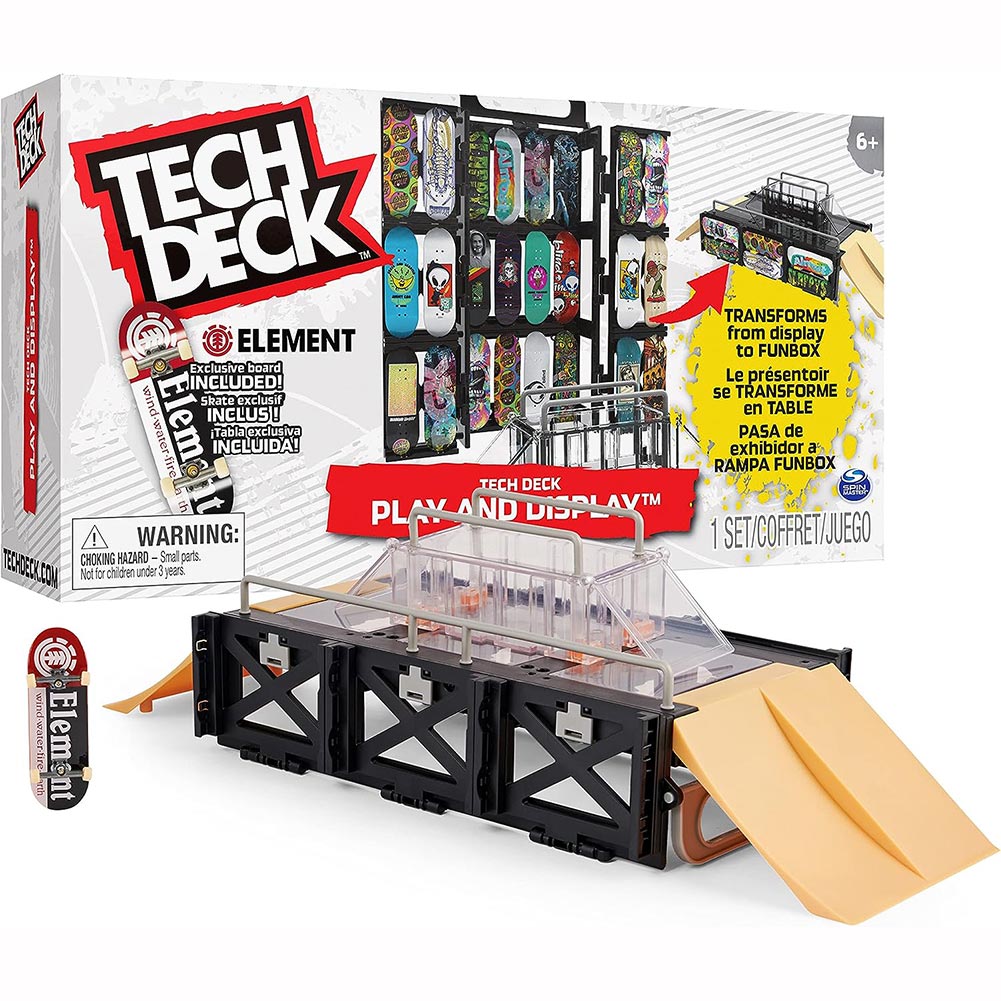 Tech Deck Play & Display 6060503: Patineta de dedo - Edad 6+