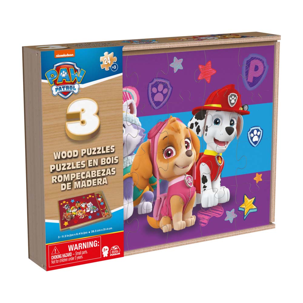 Rompecabezas Madera Paw Patrol 3 Pack 6066794