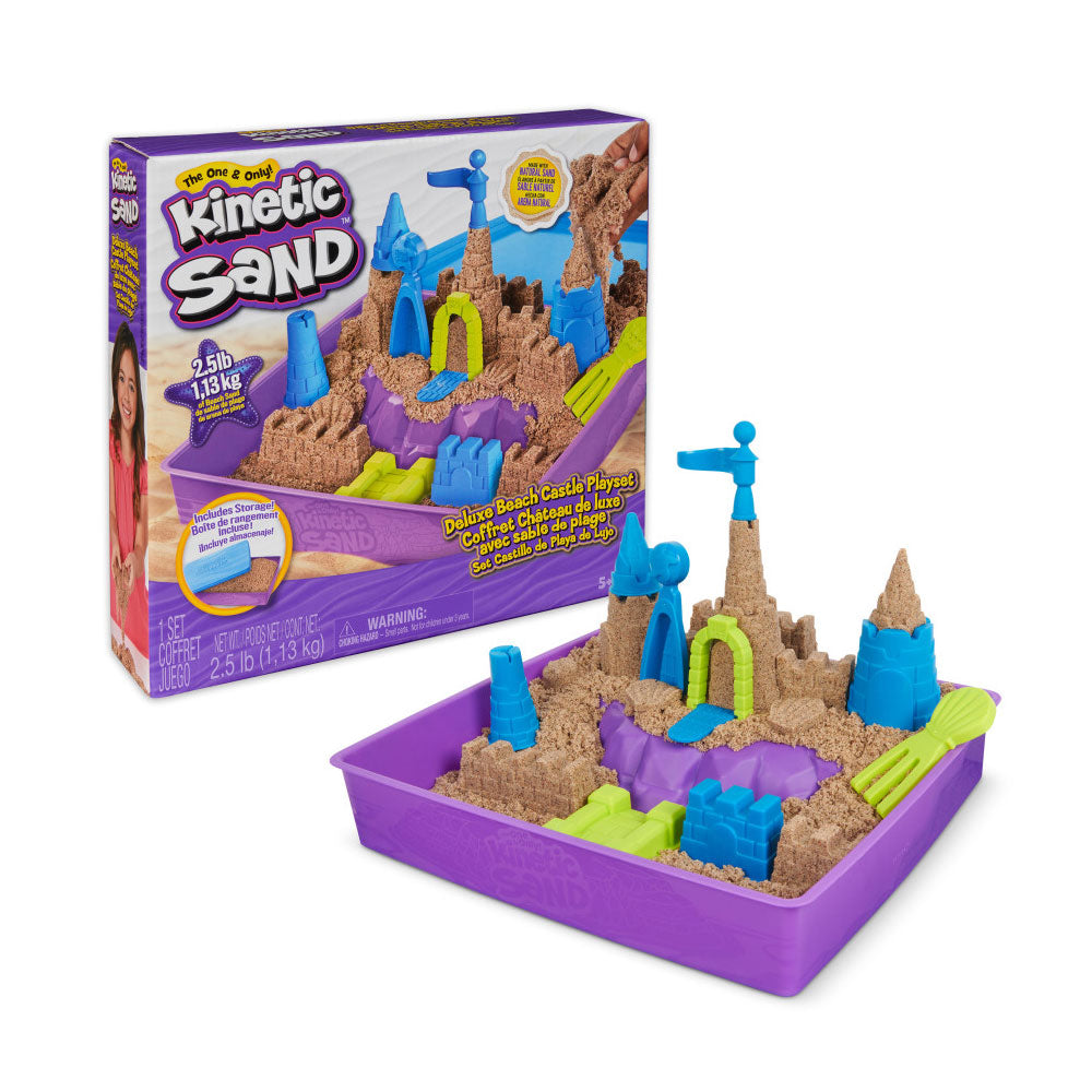 Kinetic Sand Set de Playa de Lujo 6067801: Set de masa moldeable - Edad 3+