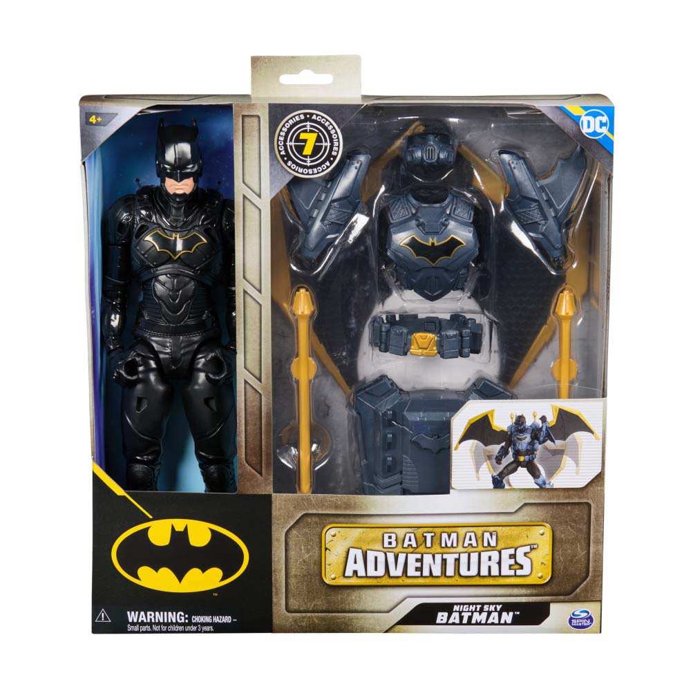 DC Batman Adventures 12" Night Sky Batman 6070532: Figura de 12 pulgadas - Edad 3+