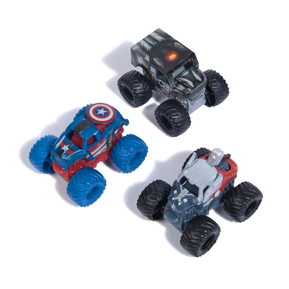 Monster Jam Mini Marvel Bundle Thor/Captain America/War Machine 607022 ...