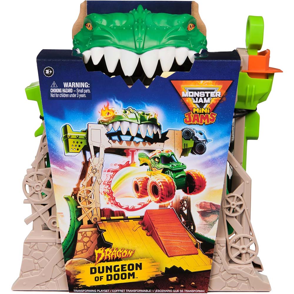 Monster Jam Mini Jams Dragon Dungeon of Doom 6069758, pistas y sets de vehículos