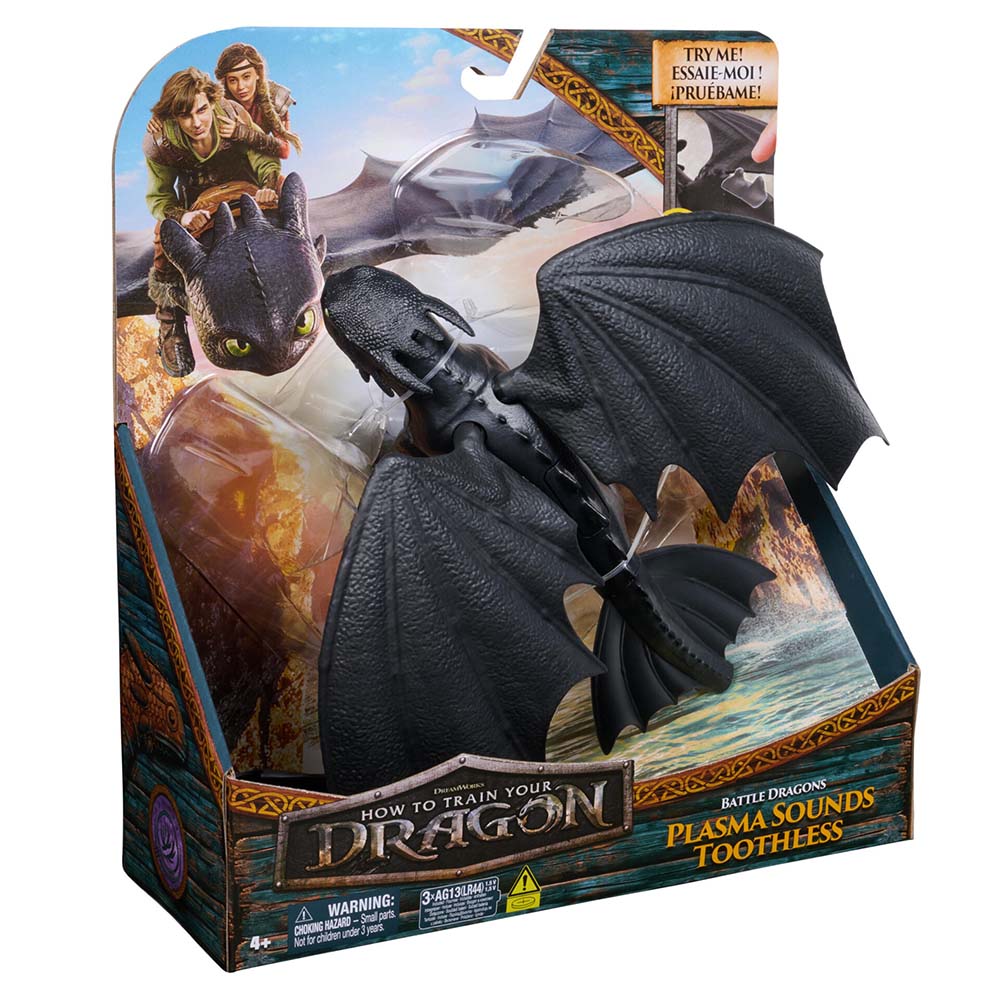 Cómo Entrenar a tu Dragón - Battle Dragons: Plasma Sounds Toothless 6072591, figuras de acción