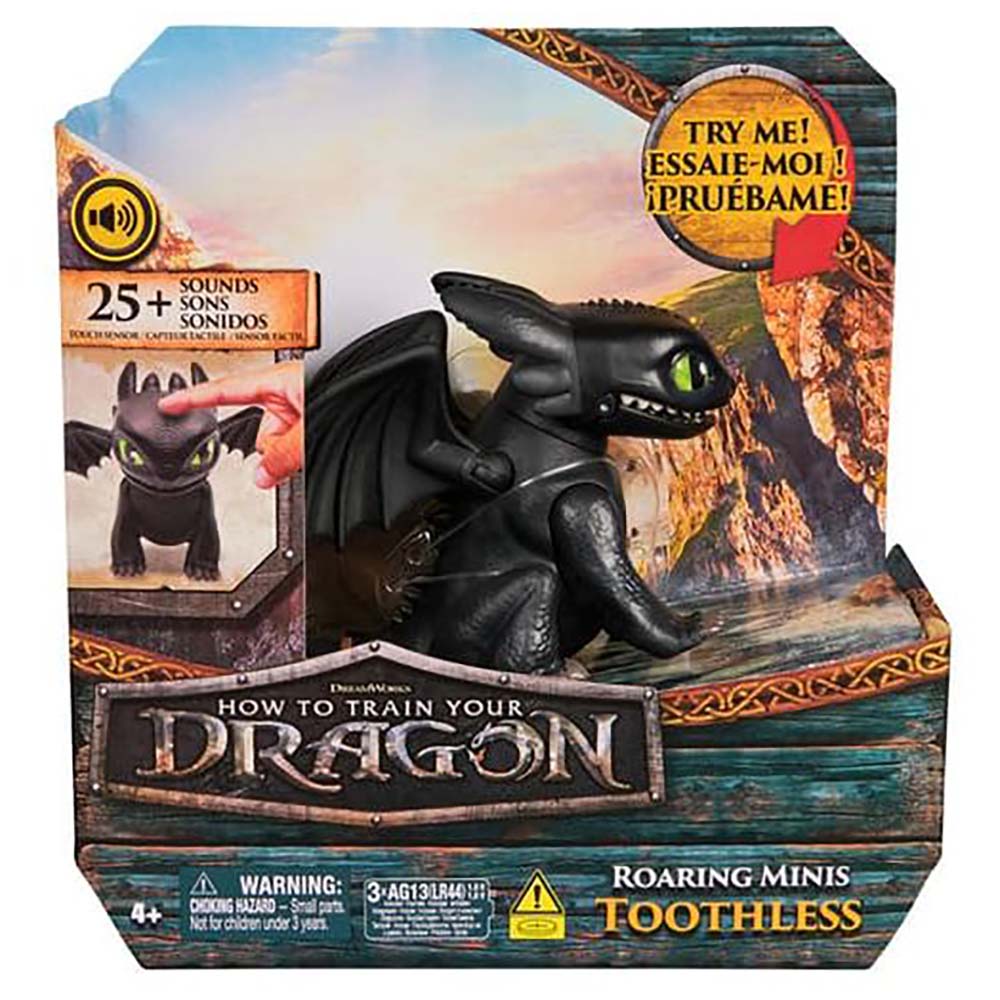 Cómo Entrenar a tu Dragón Roaring Minis Toothless 6072696, figuras de acción