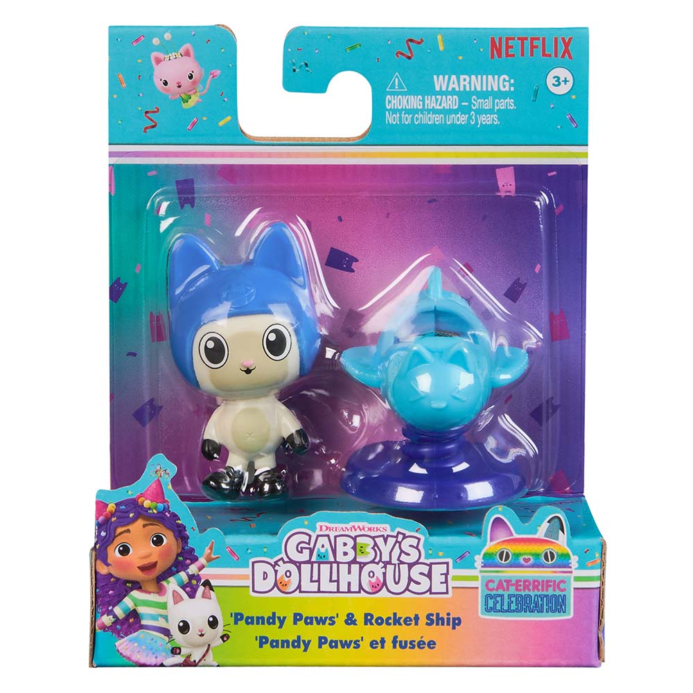 Gabby's Dollhouse Cat-Errific Celebration Pandy Patas y Rocket Ship 6071670