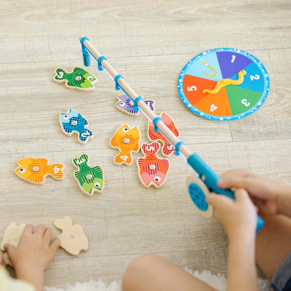 Melissa & Doug Captura y Cuenta Juego de Pesca 6073048: Juguete didáctico - Edad 3+