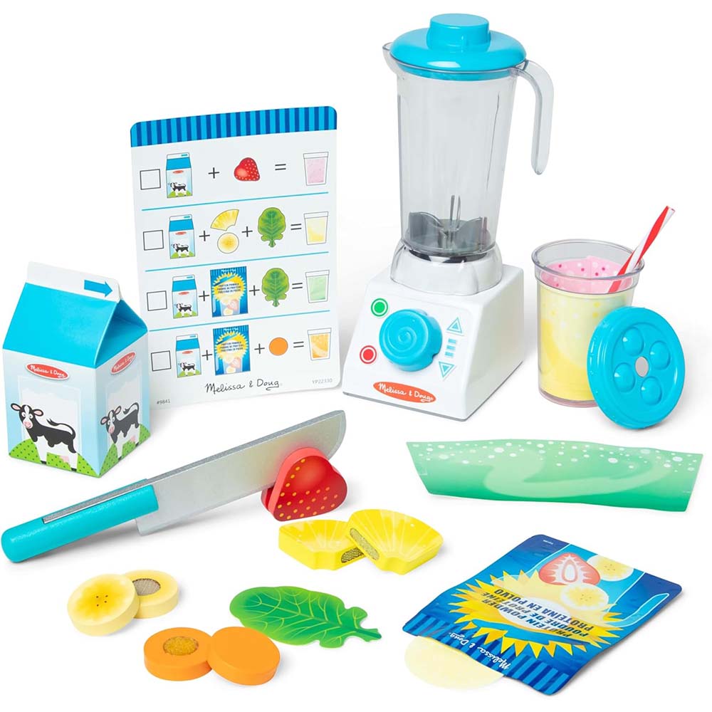 Melissa & Doug Juego De Batidora De Madera para Hacer Pasteles, Juguetes de Madera, Juego de imitación, Creativo, Montessori, 3 , Regalo para niño o niña