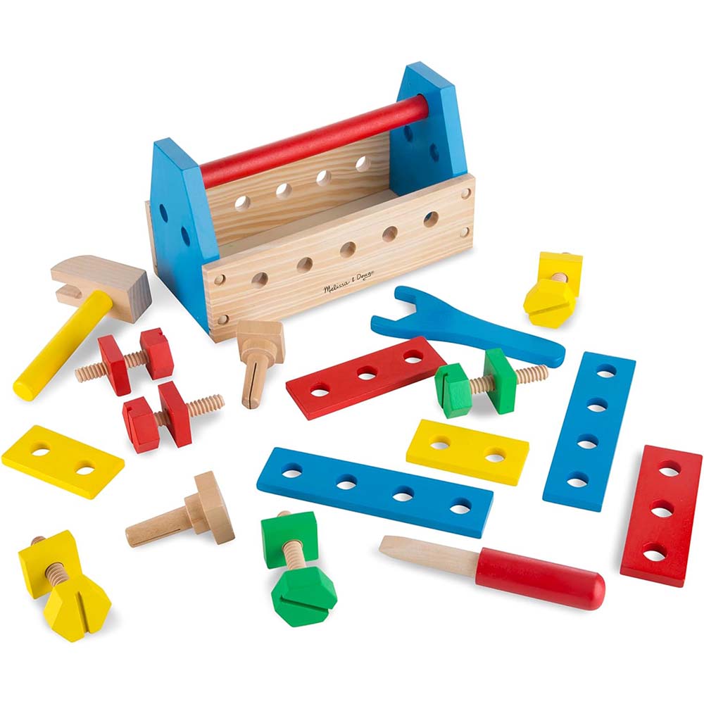 Melissa & Doug Kit de Herramientas de Madera para Llevar 6073097: Juguete didáctico - Edad 3+